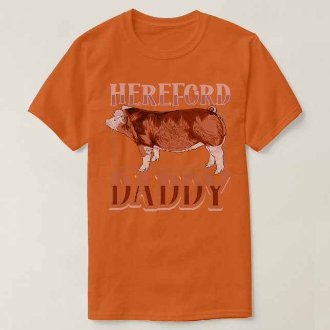 Hereford Gris pappa T Shirt (Design framsida)