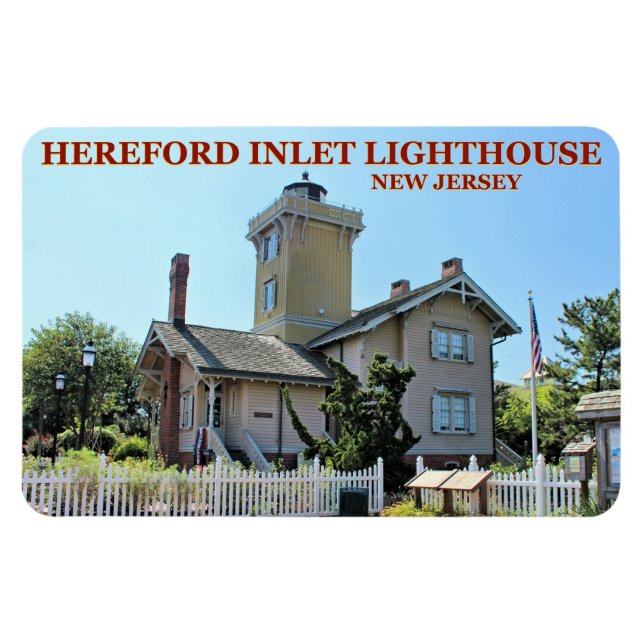 Hereford Inlet Lighthouse, New jersey Flexi Magnet (Horisontell)
