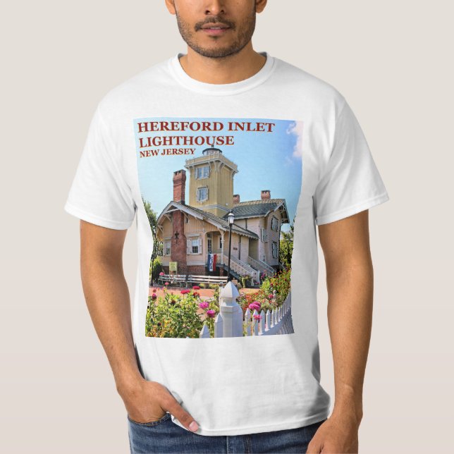 Hereford Inlet Lighthouse, New jersey T-Shirt (Framsida)