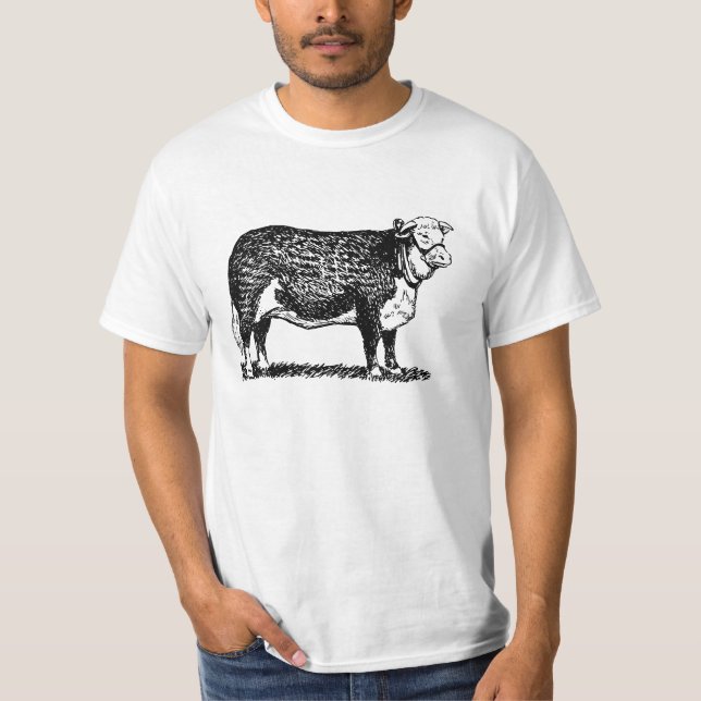 Hereford ko t-shirt (Framsida)