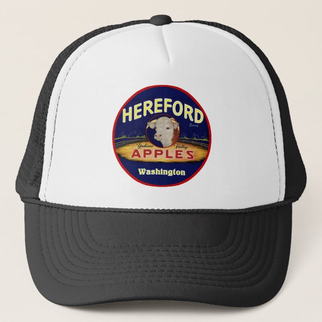 Hereford Washington Apples Truckerkeps (Framsida)