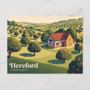 Herefordshire Ciderlund Storbritannien Vykort