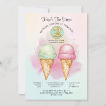 Here's The Scoop Turning Two Birthday Party