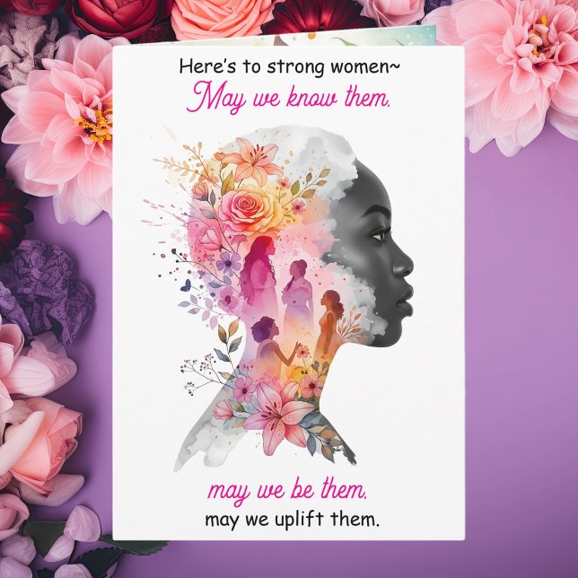 Here's to Strong Women International Women's Day  Kort (Skapare uppladdad)