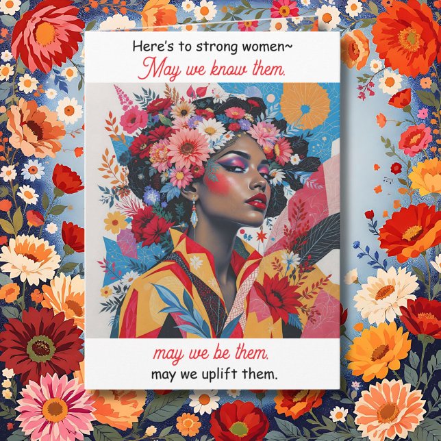 Here's to Strong Women International Women's Day  Kort (Skapare uppladdad)