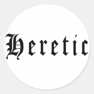 Heretic 1 runt klistermärke