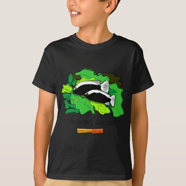 Herichthys bartoni tee shirt (Framsida)