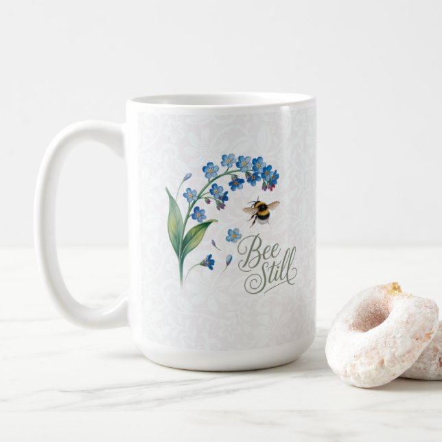 Heritage |  Bee Still – Botanical Floral Kaffemugg (Med munk)