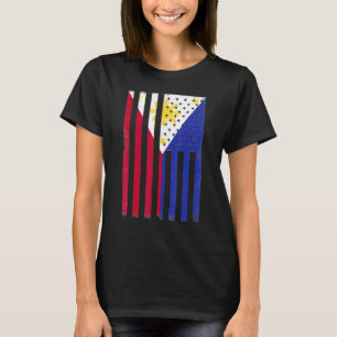 Heritage Descendant Filipino Roots Philippine Flag T Shirt