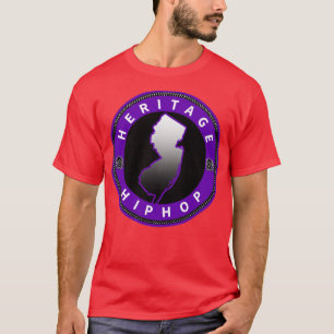 Heritage HipHop Silver NJ-tecken T Shirt