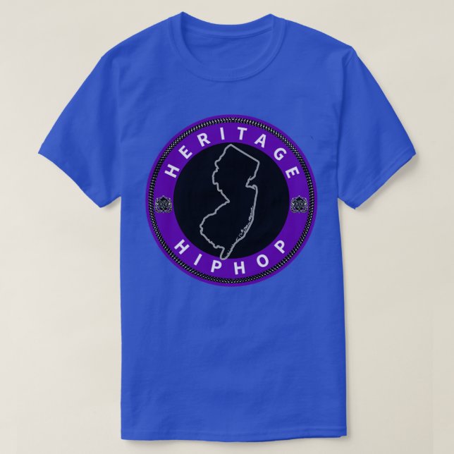 Heritage HipHop Silver och Black T Shirt (Design framsida)