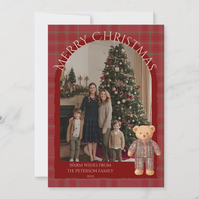Heritage Holiday Bear Card (Framsida)
