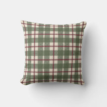 Heritage Plaid Striped Check Country Moss Green