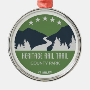 Heritage Rail Trail County Park Julgransprydnad Metall