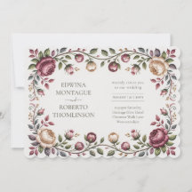 Heritage Victorian Blommig Bröllopsros Horisontell