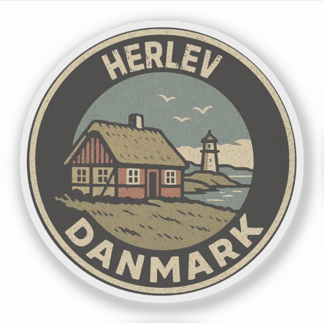 Herlev, Danmark Danmark  Klistermärken (Framsida)