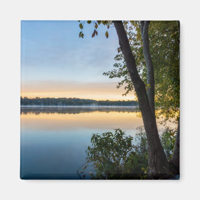 Herlig höstmorgon magnet (Framsidan)