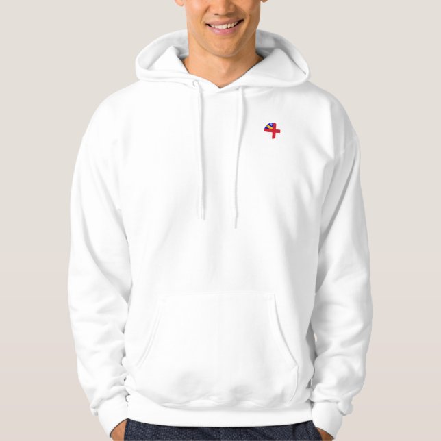 Herm flagga hoodie (Framsida)