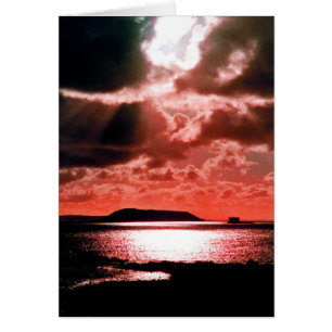 HERM ISLAND I SUNSET HÄLSNINGSKORT