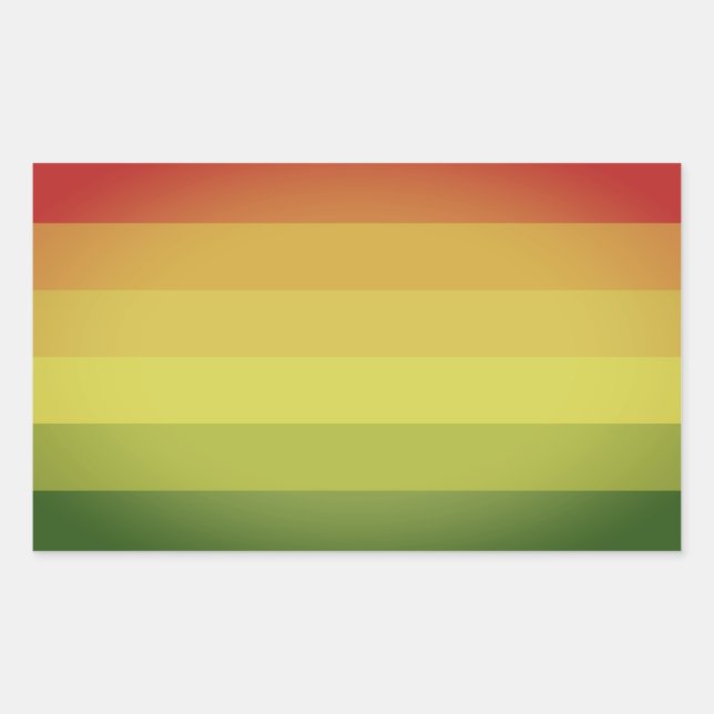 Hermafrodite-Pride Rektangulärt Klistermärke (Framsida)