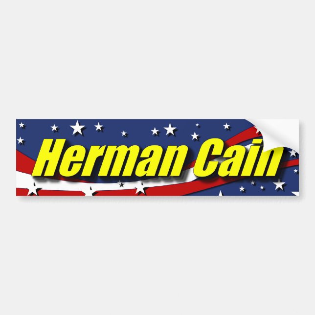 Herman Cain 2012 Bildekal (Framsidan)