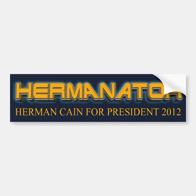 Herman Cain 2012 Bildekal (Framsidan)