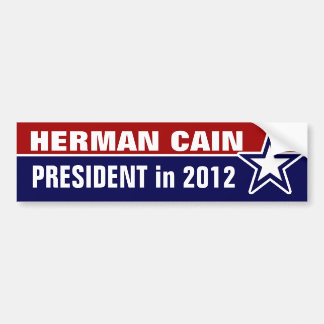 Herman Cain 2012 Bildekal (Framsidan)