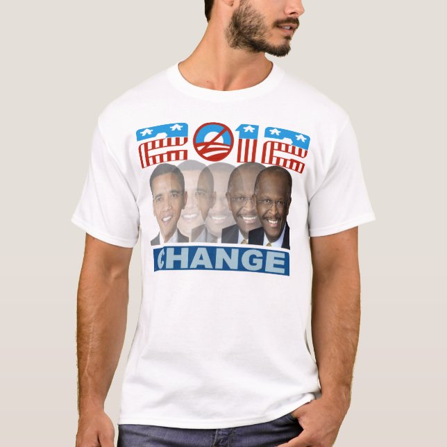 herman cain ändring 2012 tee shirt (Framsida)