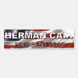 herman cain för den presidentbildekalet 2012 bildekal