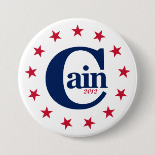 Herman Cain för president 2012 3" kampanjen Knapp