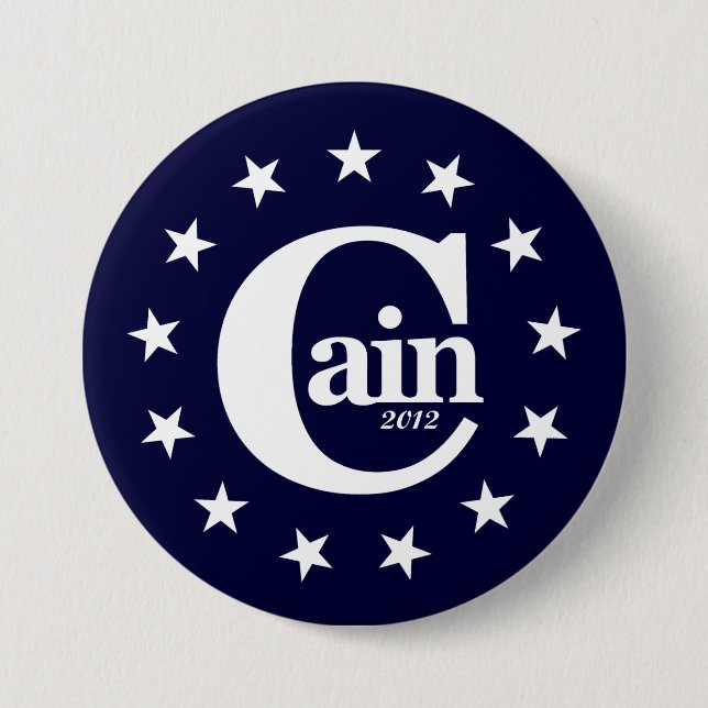 Herman Cain för president 2012 3" kampanjen Knapp (Framsida)