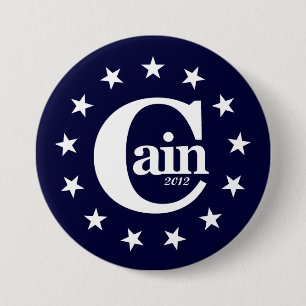 Herman Cain för president 2012 3" kampanjen Knapp
