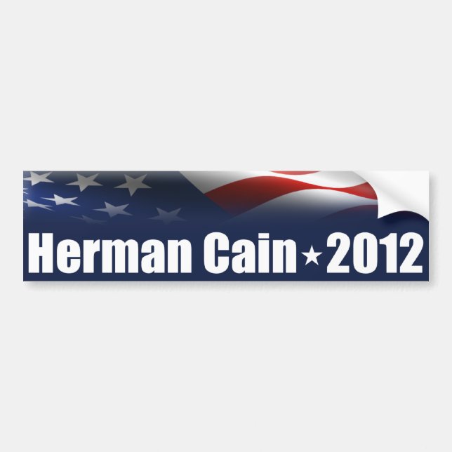 Herman Cain för president Bildekal (Framsidan)