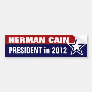 Herman Cain i 2012 Bildekal