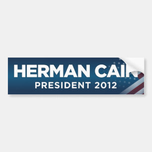 Herman Cain presidentbildekal 2012 Bildekal