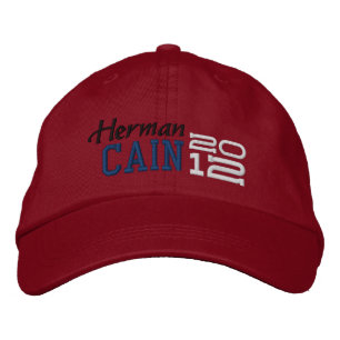 Herman Cain tjugoTolv 2012 Broderad Keps