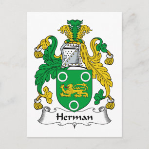 Herman Family Crest Vykort
