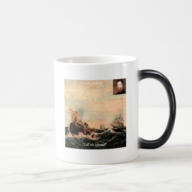 Herman Melville Call Me Ishmael Quote Magisk Mugg (Höger)