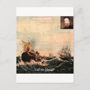 Herman Melville Citera mig Ishmael Vykort