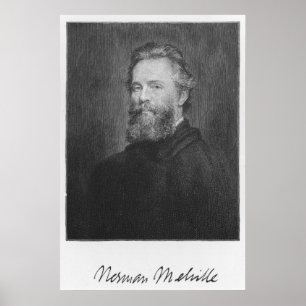 Herman Melville Large Art Print Poster