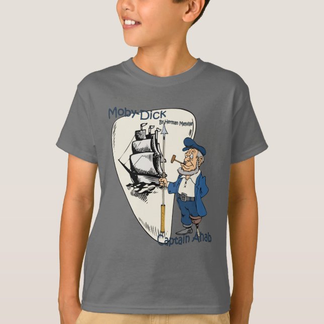 Herman Melville ~ Moby-Dick eller Whale Tee Shirt (Framsida)