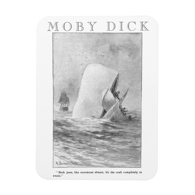 Herman Melville Moby Dick Quote Magnet (Vertikal)
