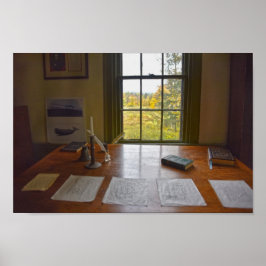 Herman Melvilles Window, Massachusetts Poster