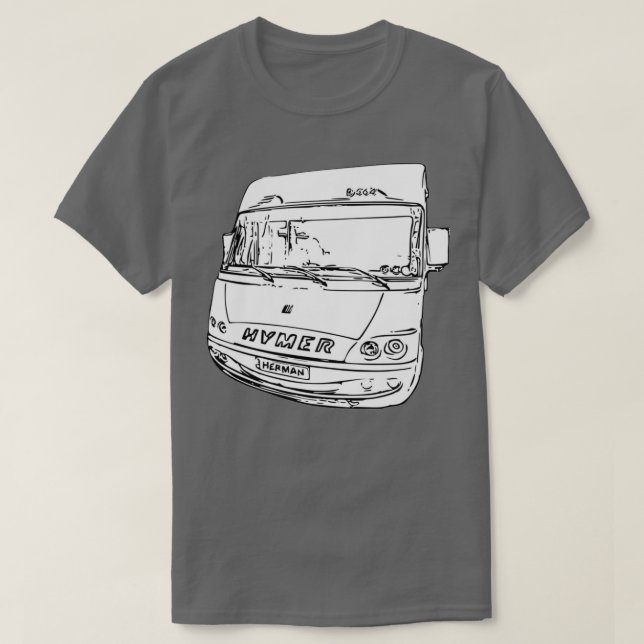 Herman, motorhemmet Bläck T Shirt (Design framsida)