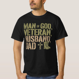 Herman vid Gud Veteran Make Pappa Christian Jesus T Shirt