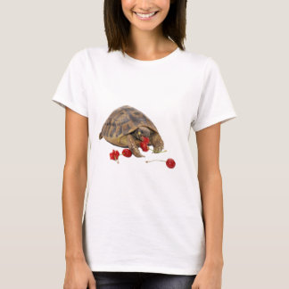 Hermann sköldpadda och jordgubbar t-shirt