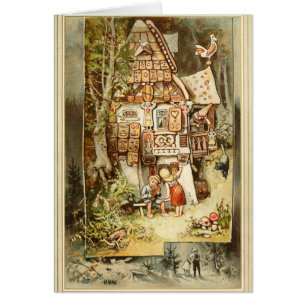 Hermann Vogel - Hansel och Grethel Hälsningskort