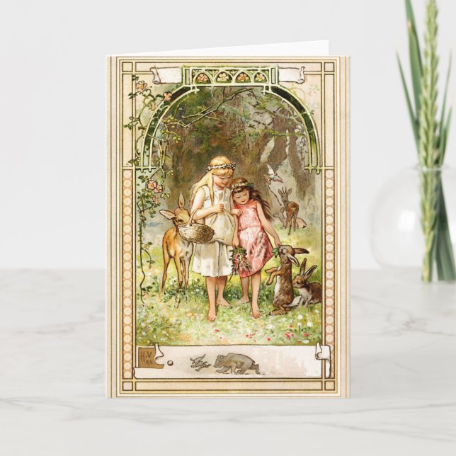 Hermann Vogel - röda snövit och ro Kort (Framsida)