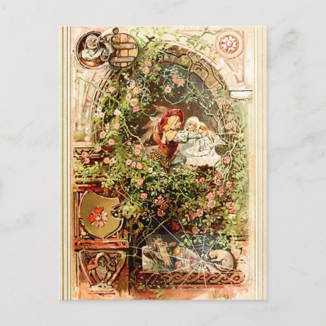 Hermann Vogel - Sleeping Beauty Vykort (Framsida)