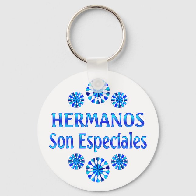 Hermanos Son Especiales Nyckelring (Framsida)